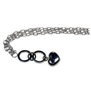 Inox Women's Polished Stainless Steel Three-Link Strands Bracelet